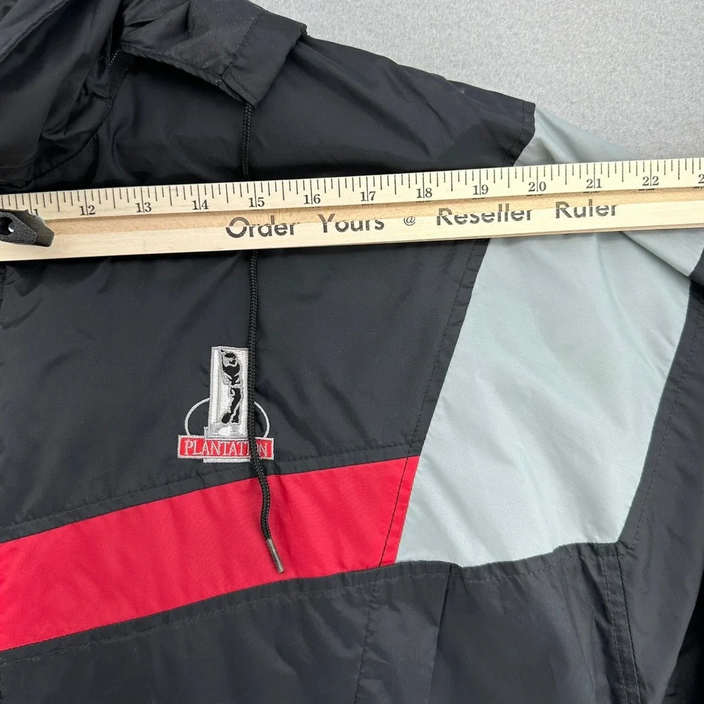 90s Wilson Staff Plantation Golf Windbreaker Jacket Mens L‎ Zip Hood 1990s VTG
